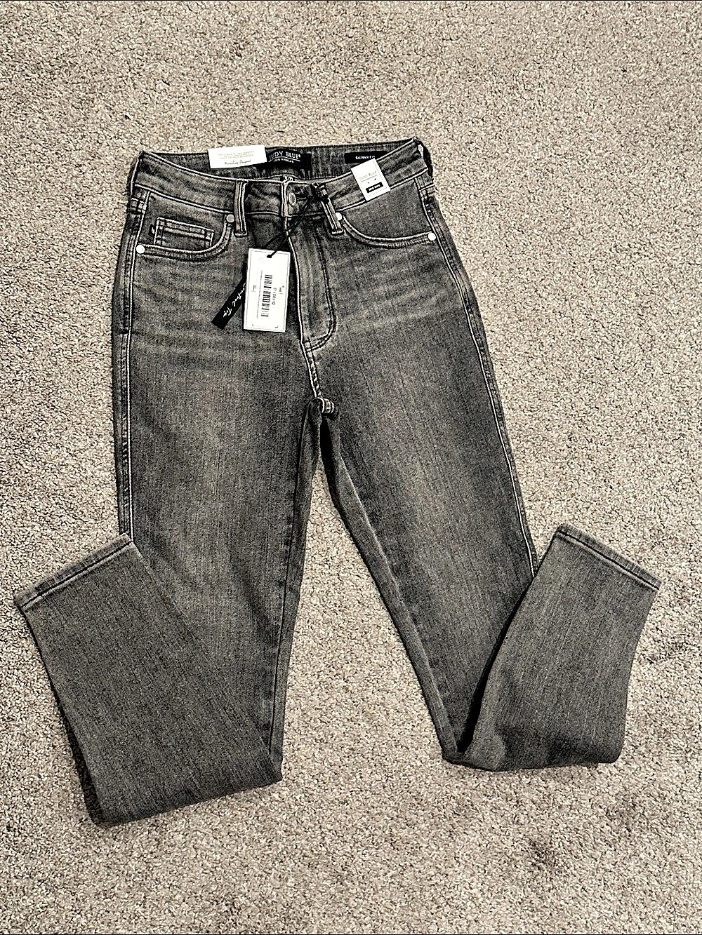 Judy Blue Skinny Fit Gray Skinny Jeans Size 3/26 NWT